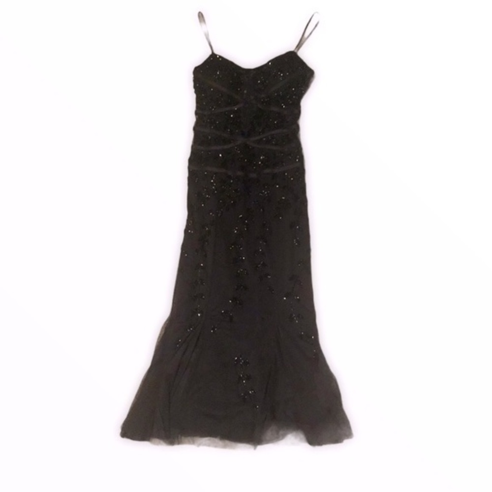 Sean collection lace sequined evening gown NWT xxs